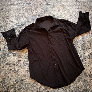 Amazon Women's Black Button Down Shirt